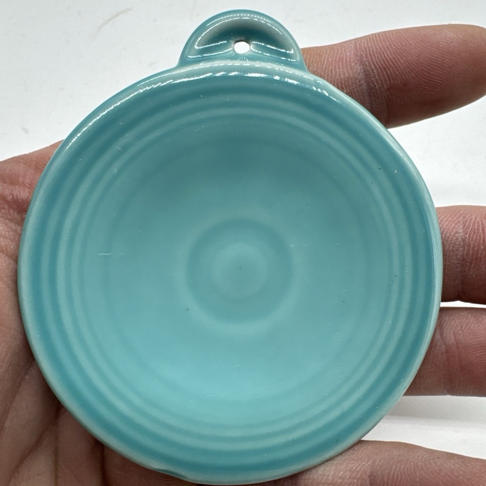 Fiesta Ornament Blank in Turquoise | Fiestaware Blue Mini Dinner Plate Christmas